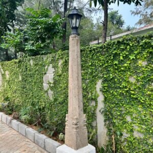 Granite lamp post